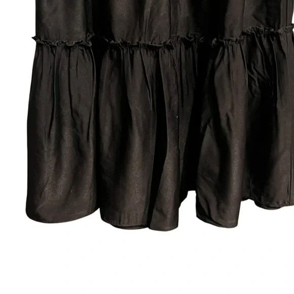 Black Tiered Maxi Skirt